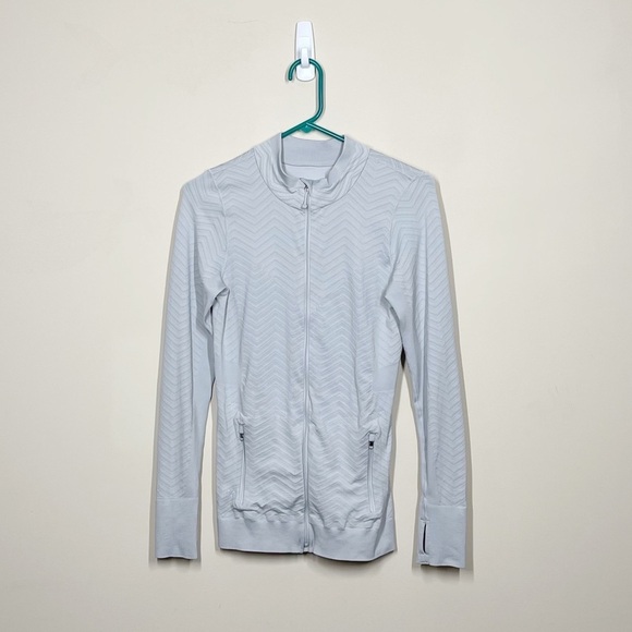 Athleta Jacket Seamless Novelty Chevron - Picture 1 of 5